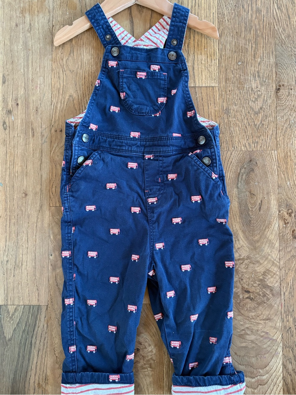Baby Boden Fire Truck Overalls